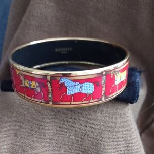 Red and Gold Elegant Hermes Cuff